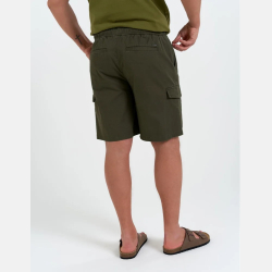 MĘSKIE spodenki CARGO BAWEŁNIANE Z KIESZENIAMI KHAKI MORAJ